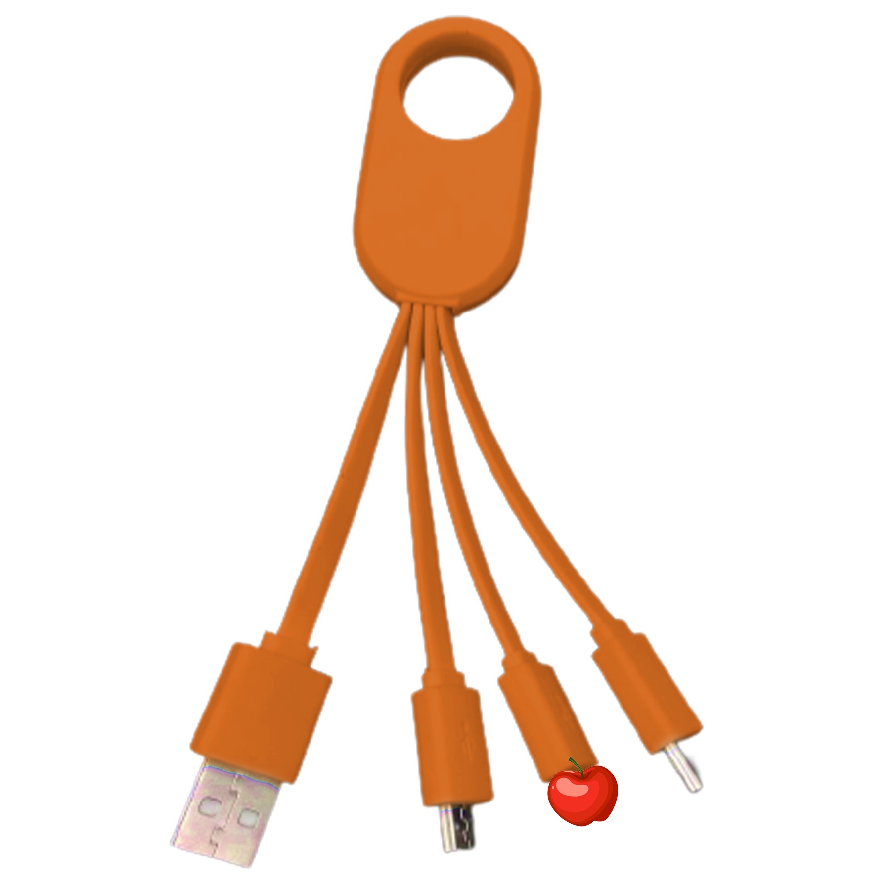 5.12 Inch 4 In 1 Charging Cable W/Keychain 2