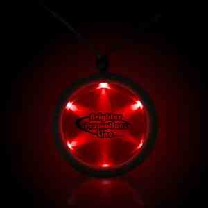 2 1/4" Fusion Light Up LED Badge with Necklace 3