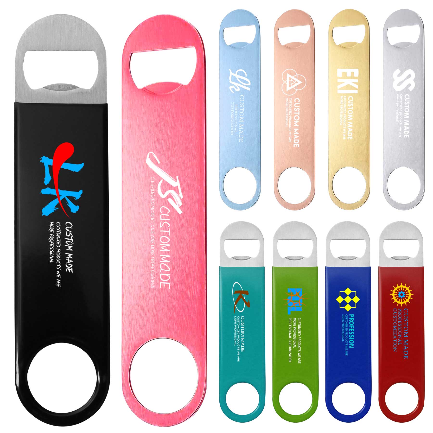 PVC Coating Stainless Steel Flat Beer Opener 2