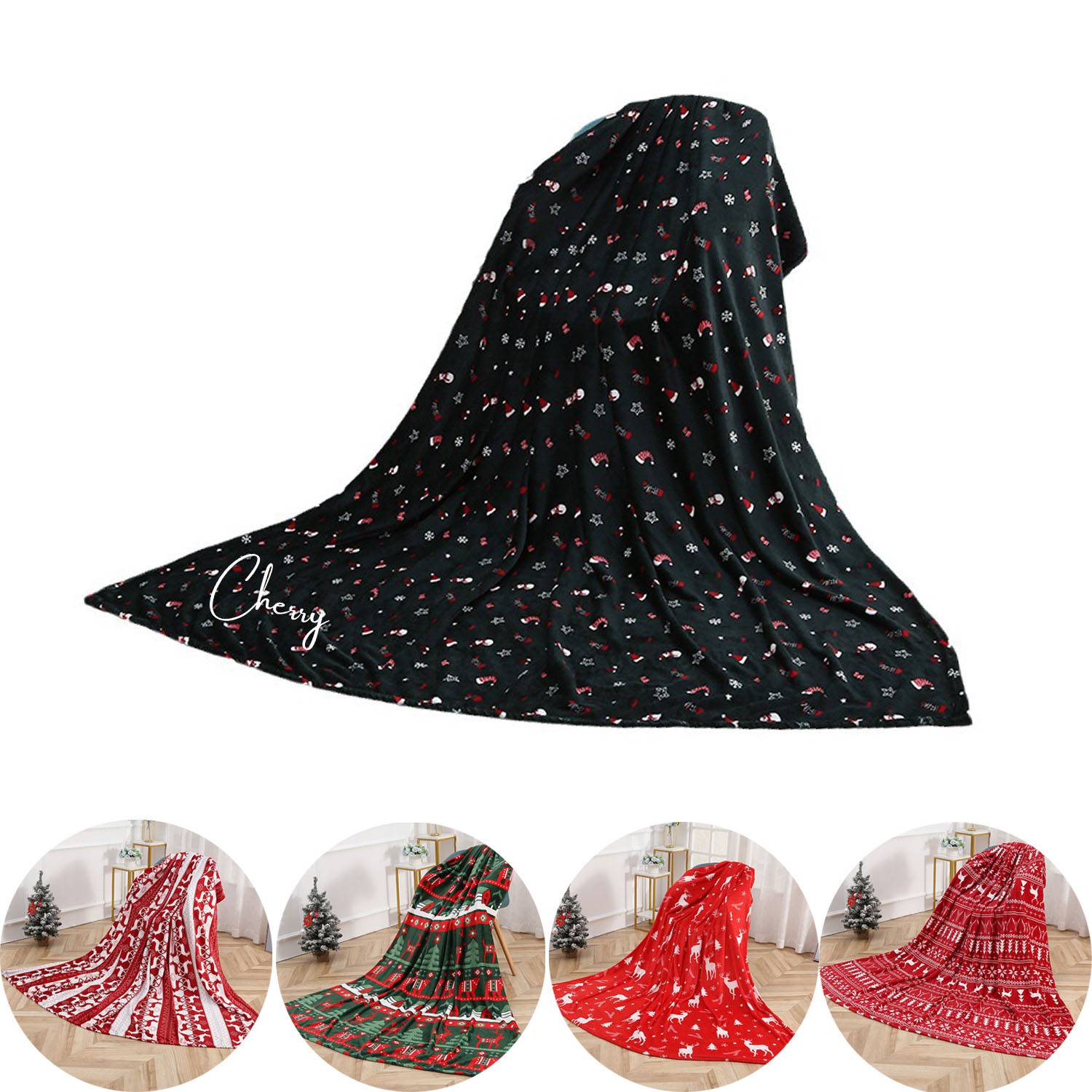 Christmas flannel blanket 1