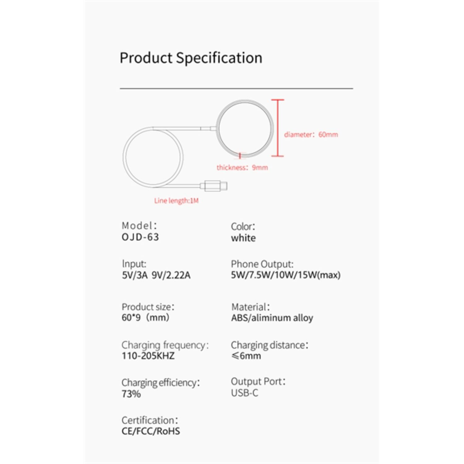 Magnetic Wireless Charger 15W Fast charge 3