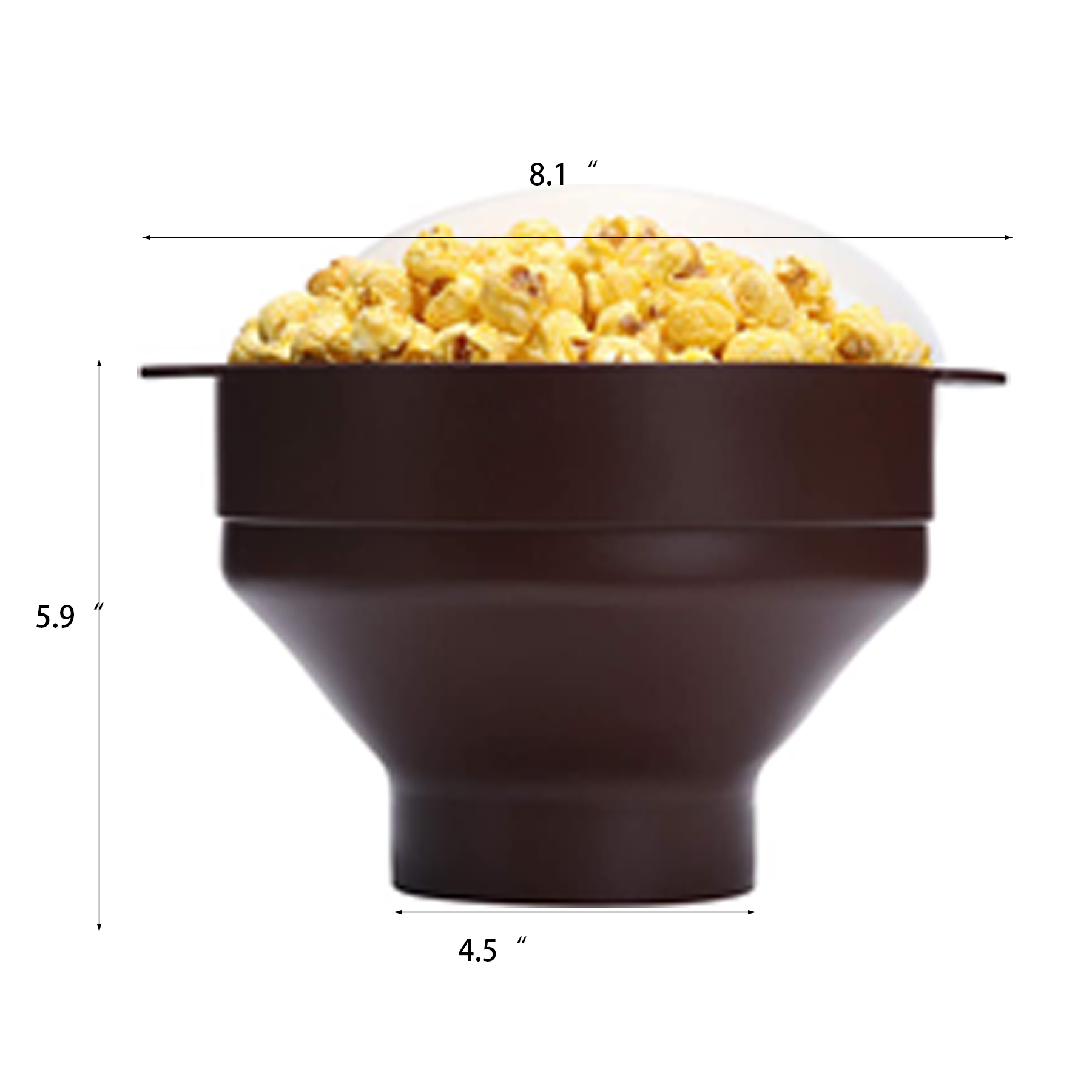 Silicone Microwave Popcorn Collapsible Bowl 2