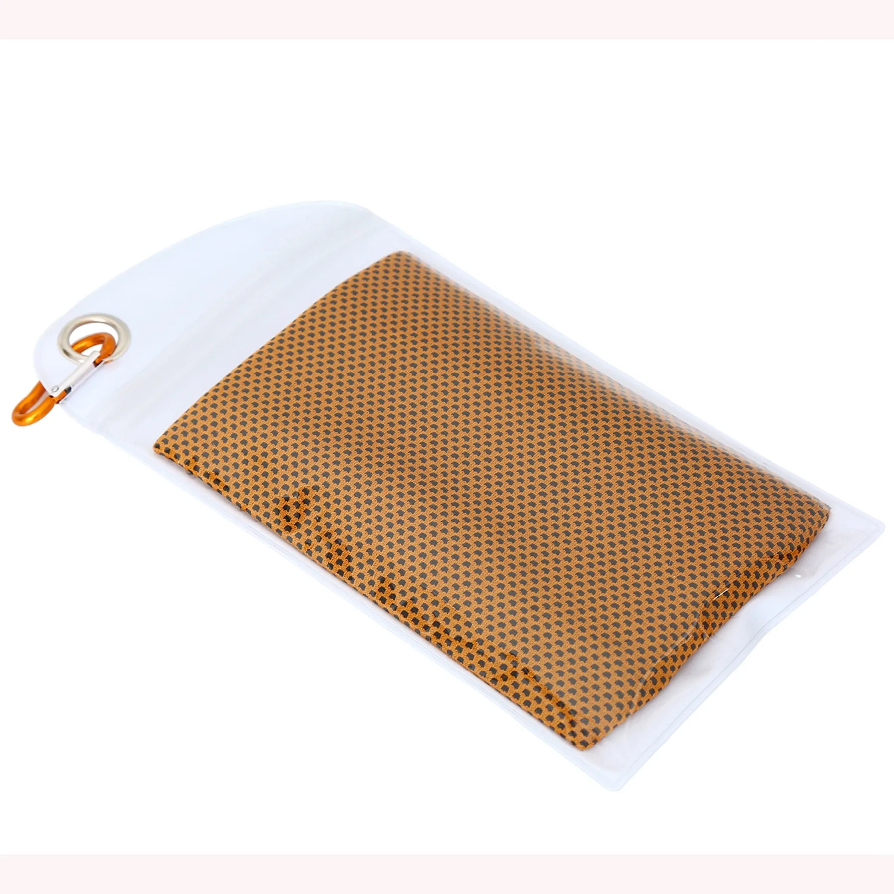 Cooling Towel with Zip Pocket and Carabiner, custom towel with logo imprint 16