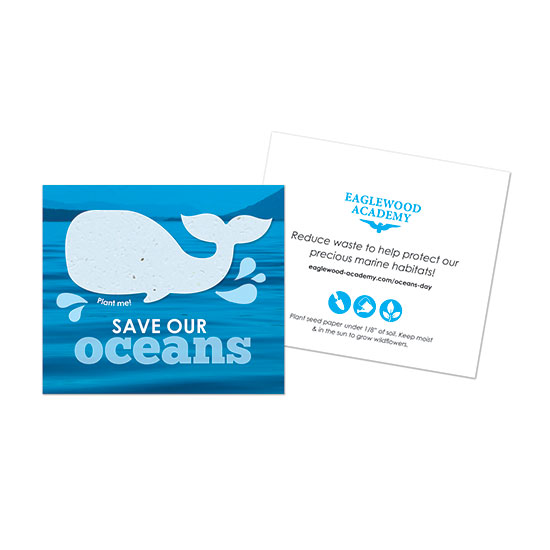 Save Our Oceans Plantable Whale Cards 1