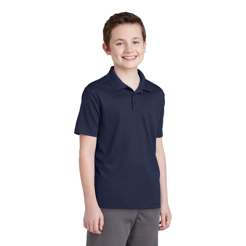 Sport-Tek Youth PosiCharge RacerMesh Polo. 45