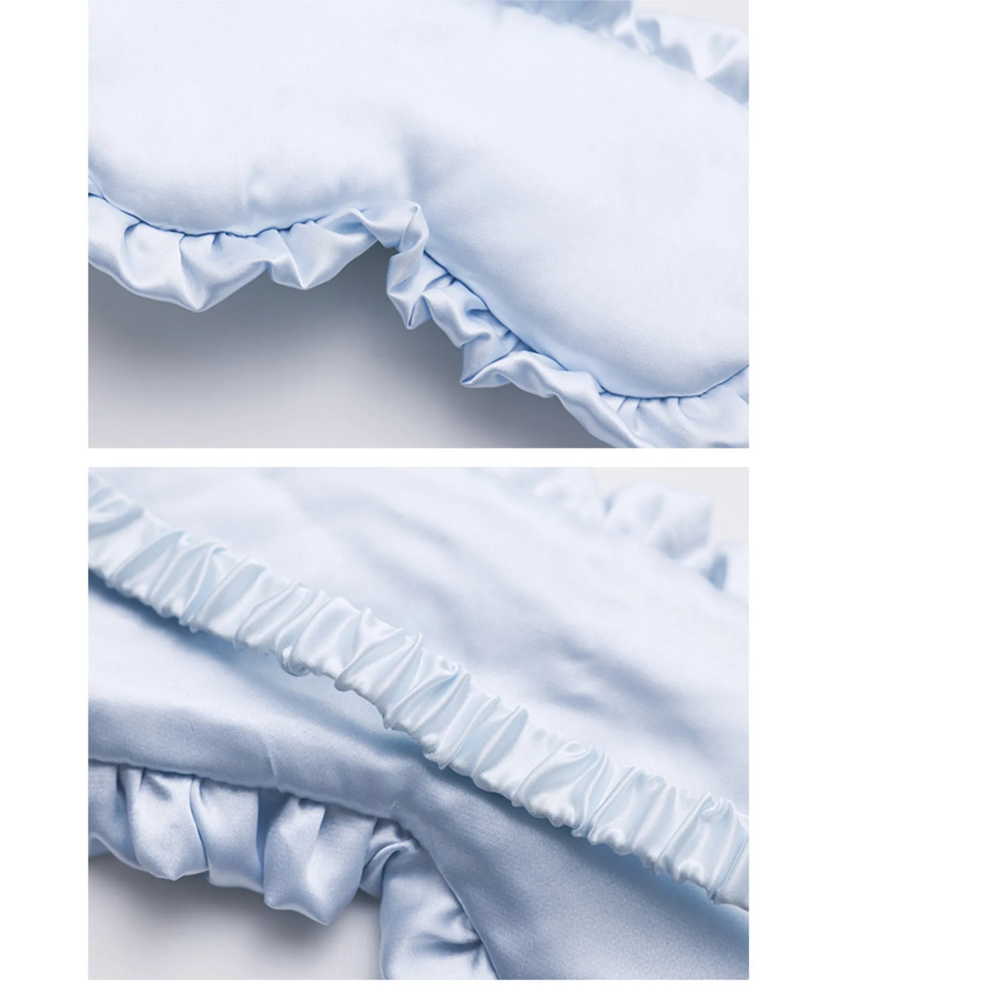 Adjustable Ice Silk Sleep Mask Eye Cover With Elastic Band 2