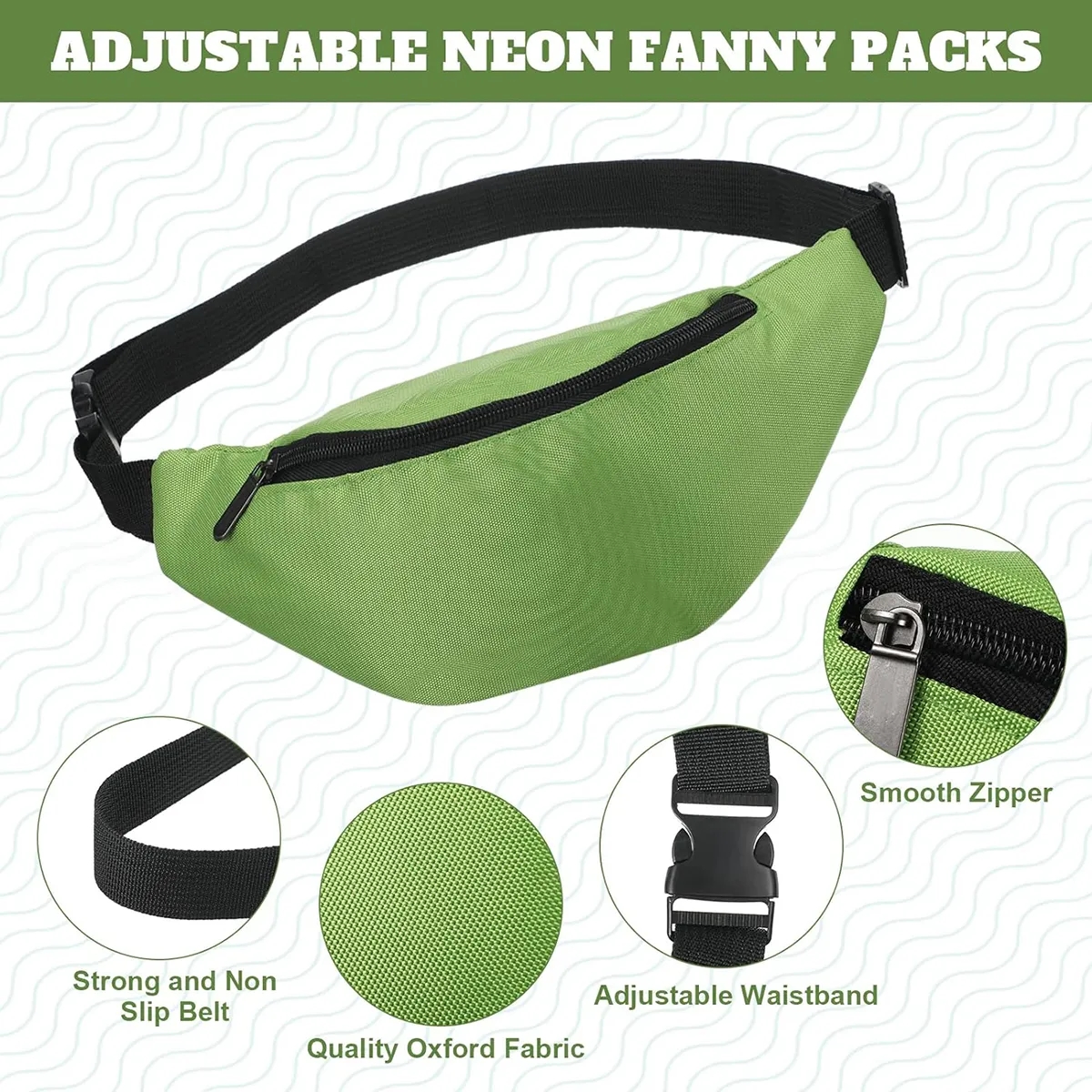 Adjustable Waist Fanny Pack for Men Women 5