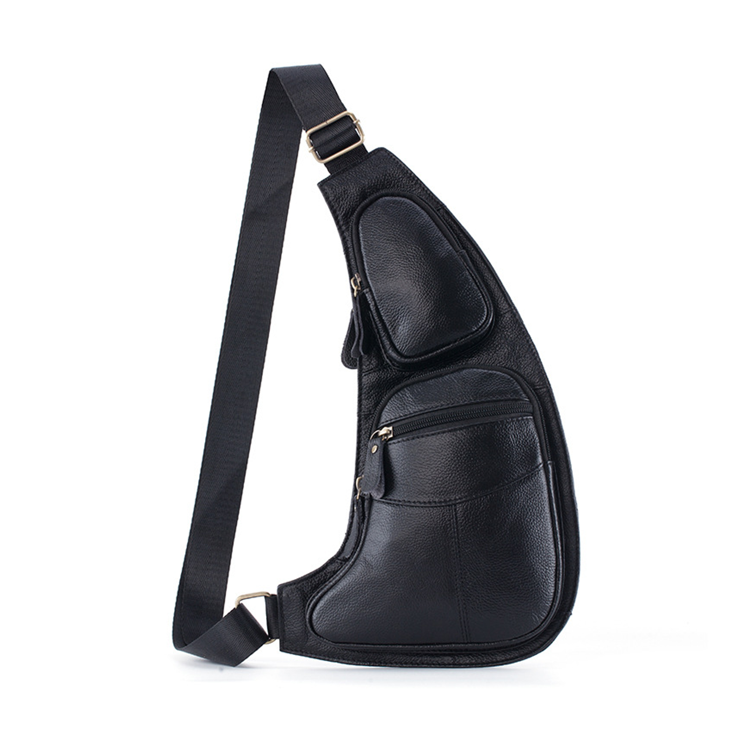 Trendy Men's Genuine Leather Messenger Bag 4
