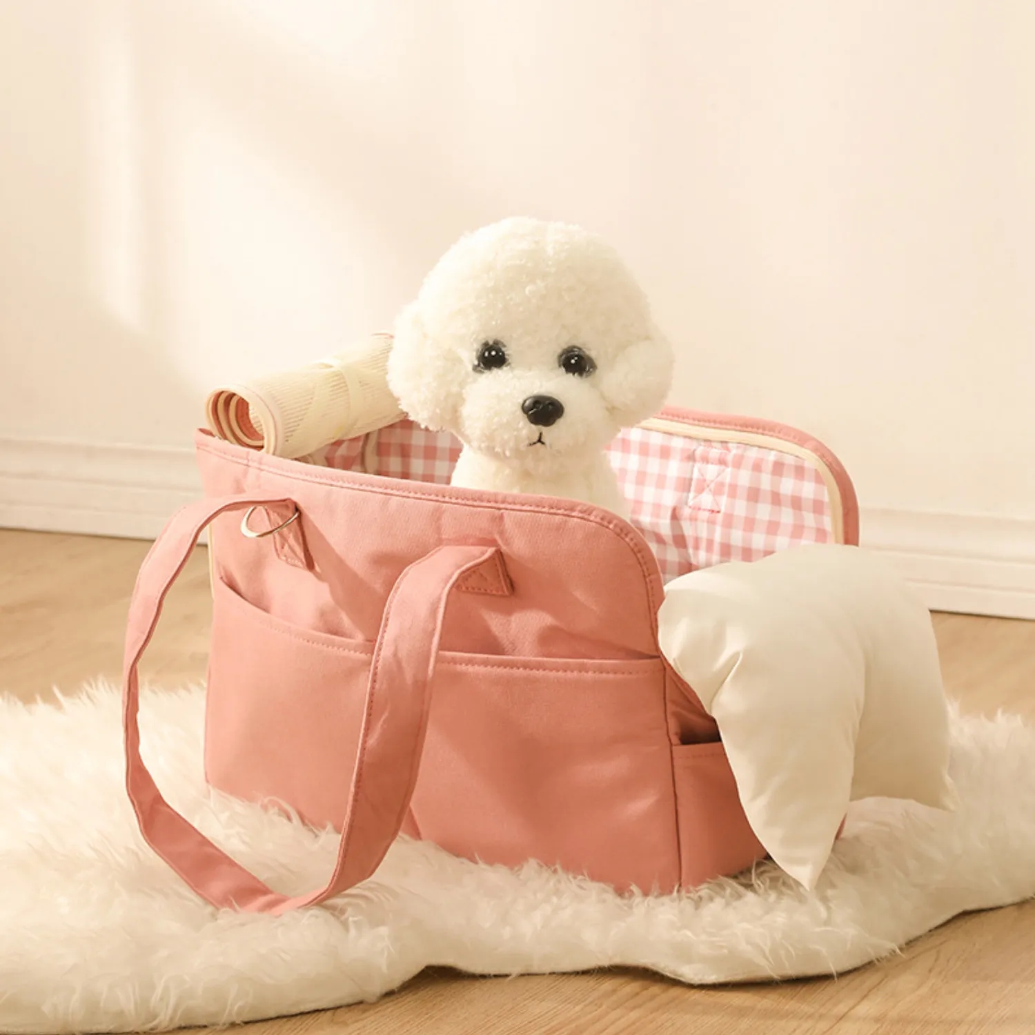 Pet Carrier With Detachable Shoulder Strap And Cushion 5