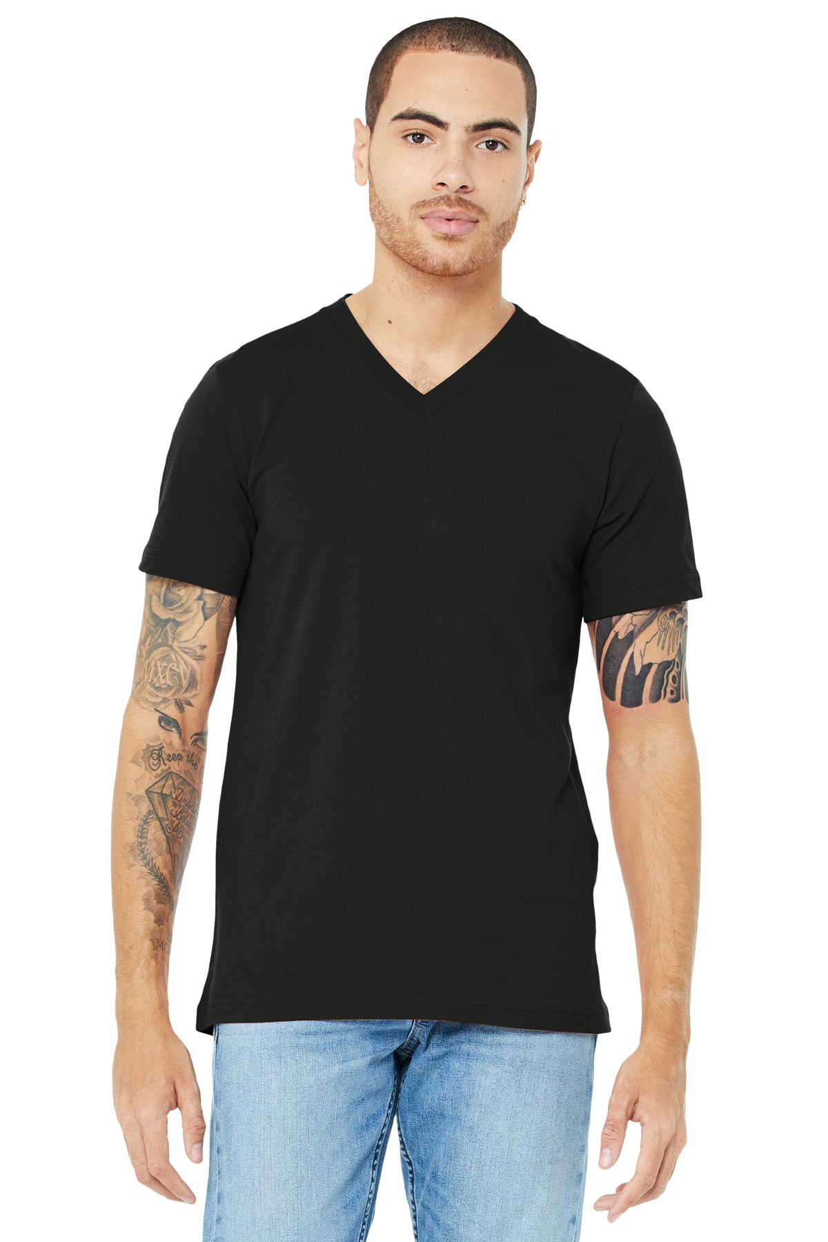 BELLA+CANVAS Unisex Jersey Short Sleeve V-Neck Tee. BC3005 47