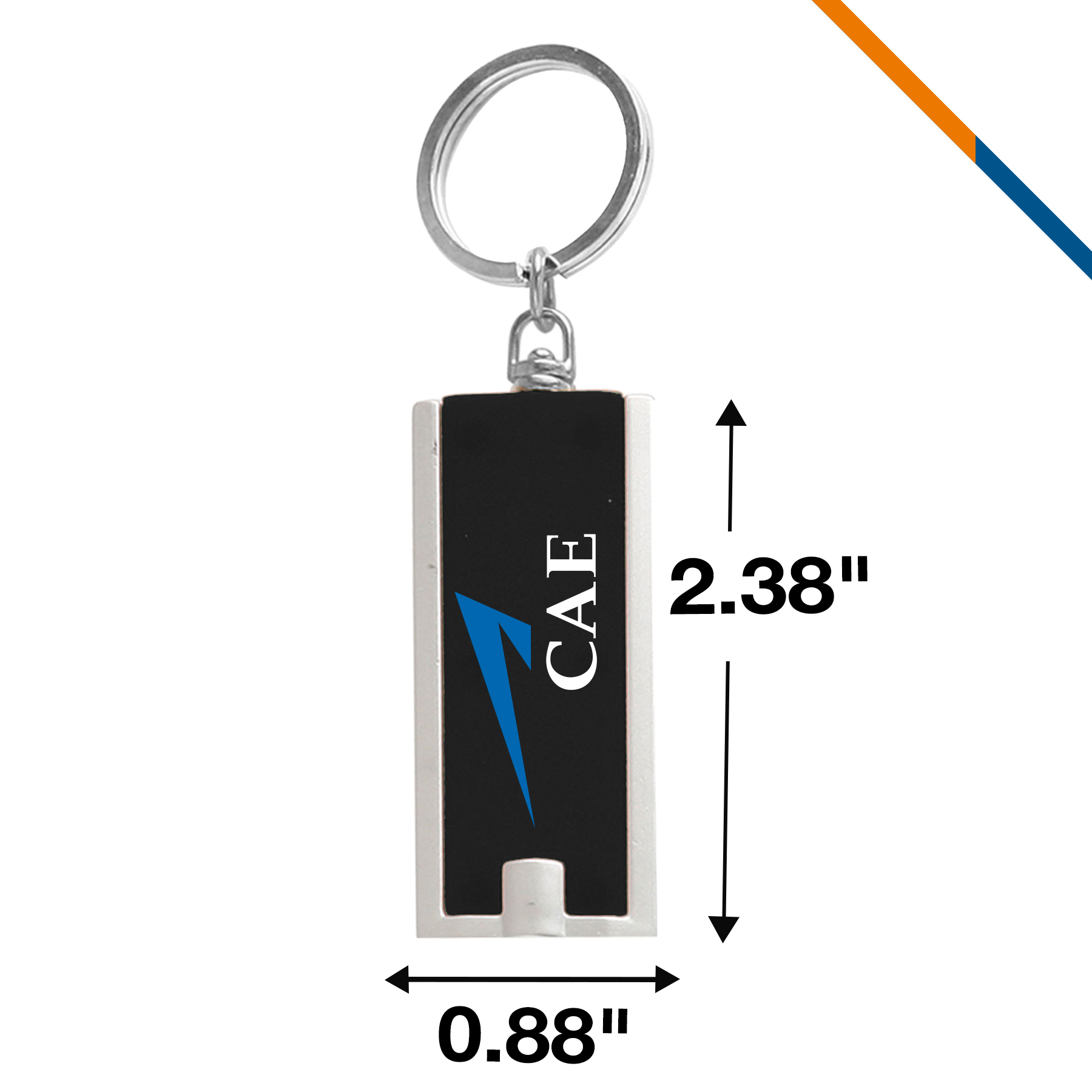 Emmett Rectangle Light Keychain 5
