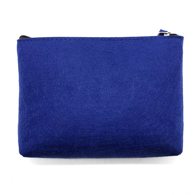 Felt Fiber Makeup Pouch Organizer Pen Gadgets Case 11