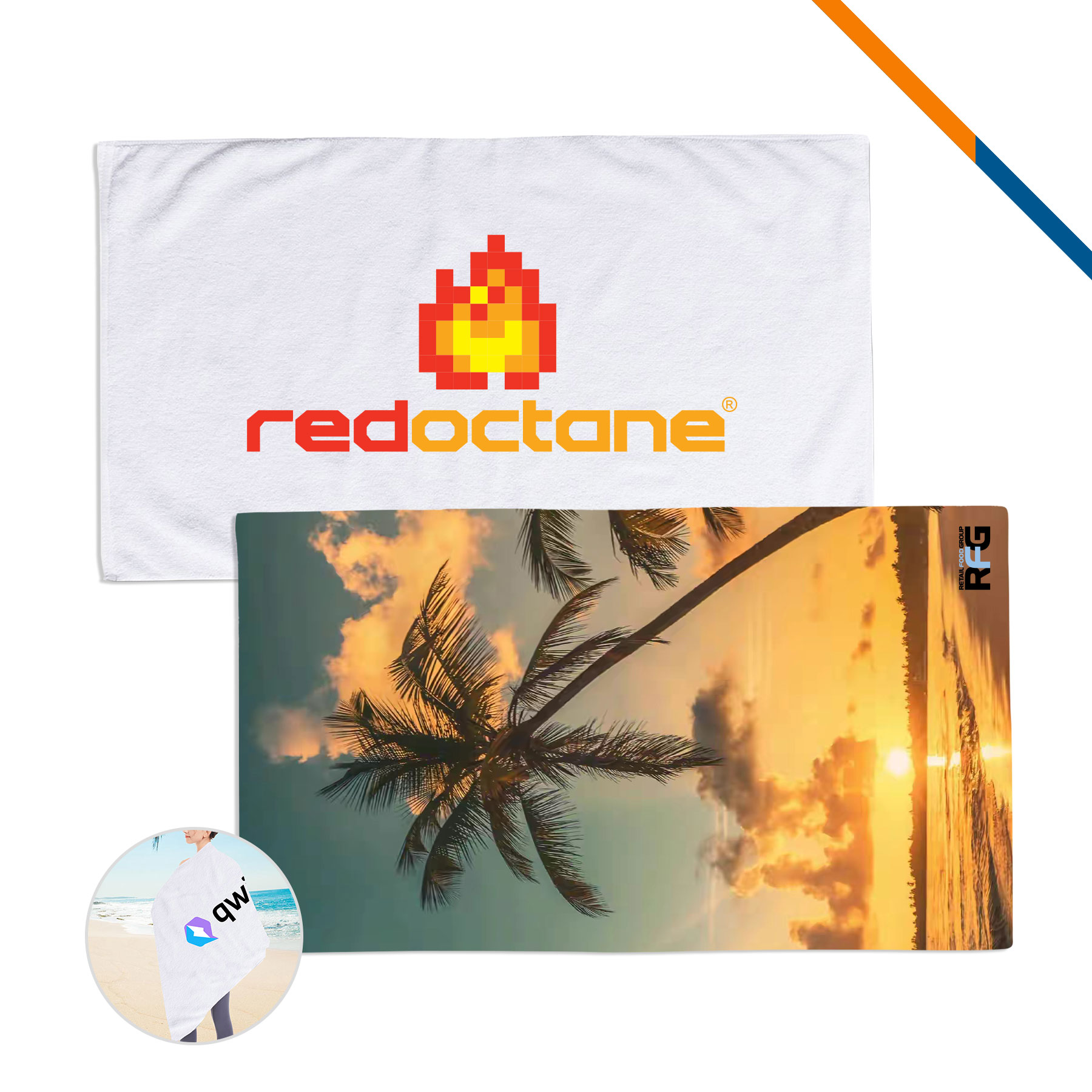 Clivn Sublimated Beach Towel - 60" x 35" 4