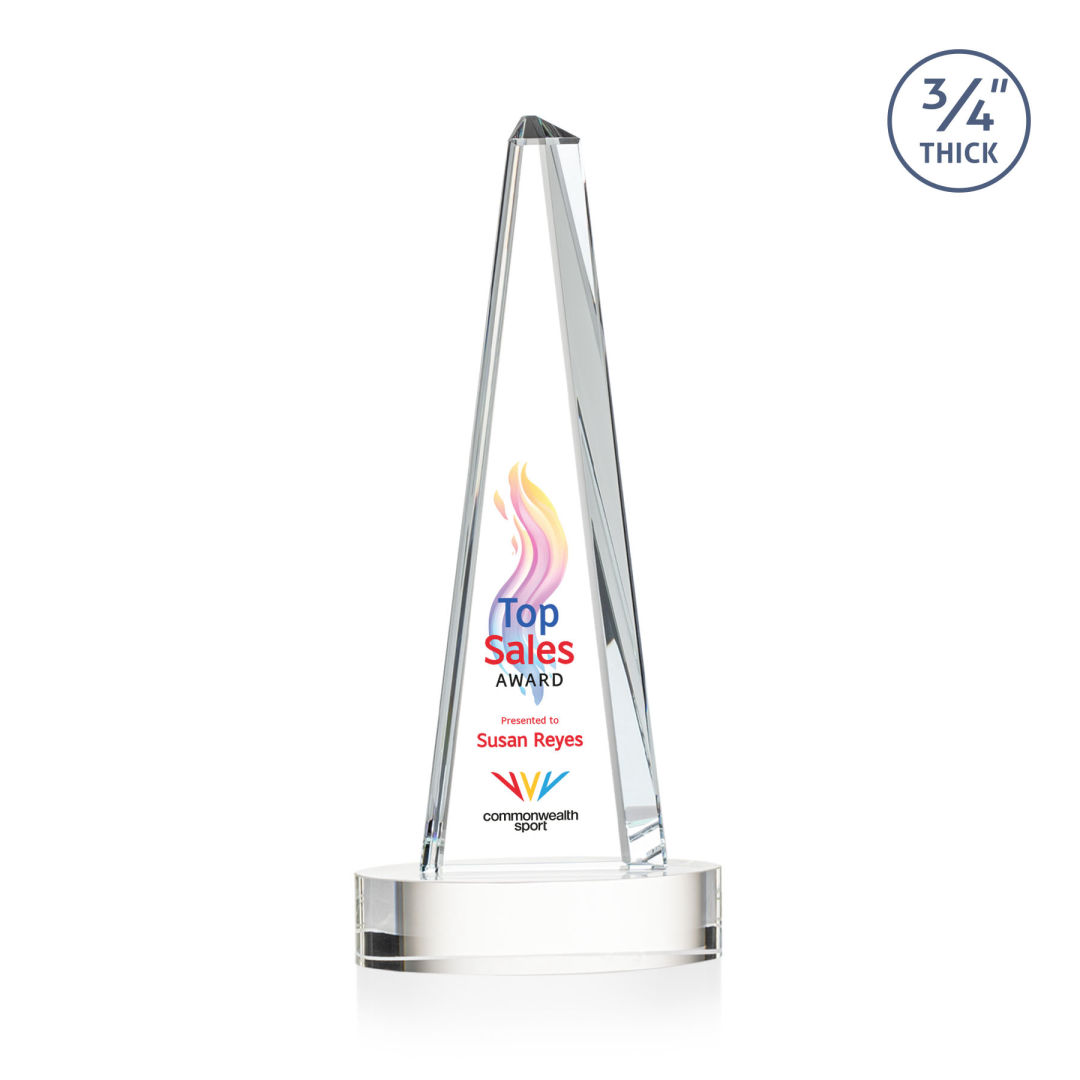 Majestic Tower VividPrint™ Award on Alberton Base - Clear 6