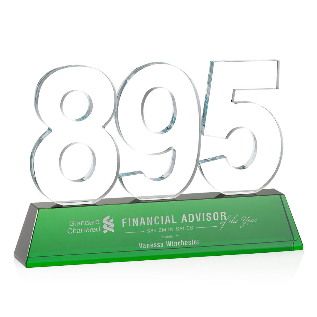 Milestone Optical Award - Green 12