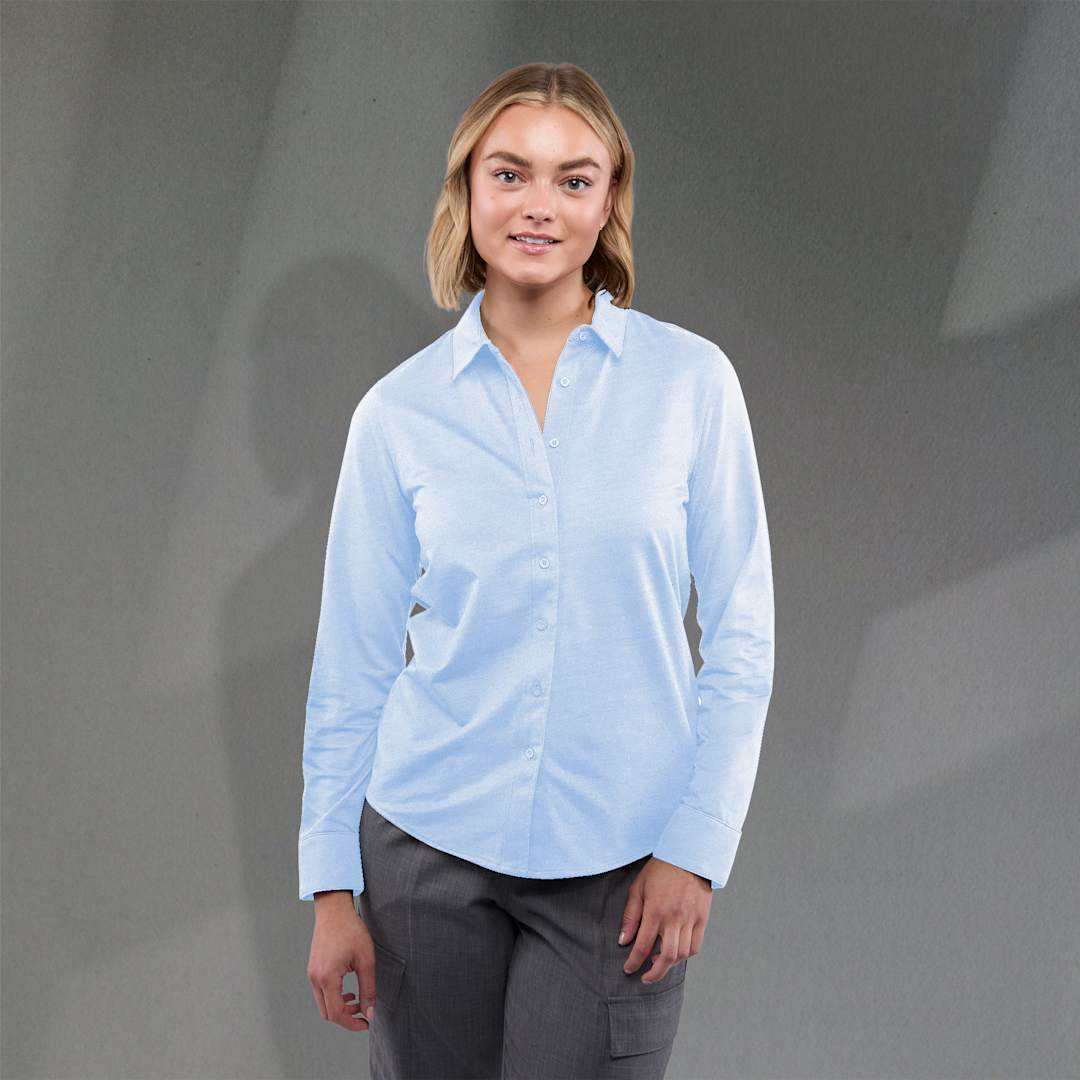TATRA Eco Long Sleeve Knit Button Up Shirt-Women's 99