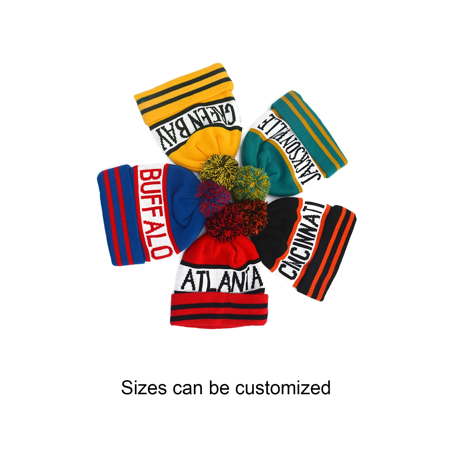Custom Acrylic Knitted Fan Beanie 4