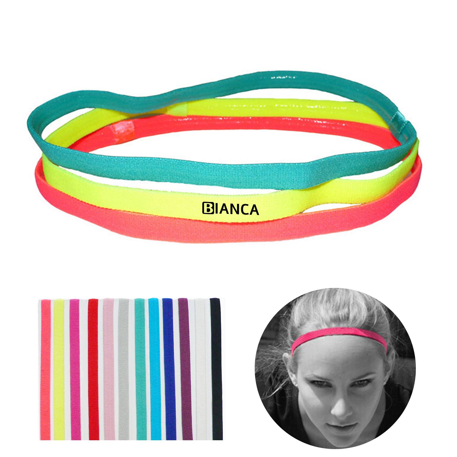 Non-Slip Silicone Grip Exercise HeadBand