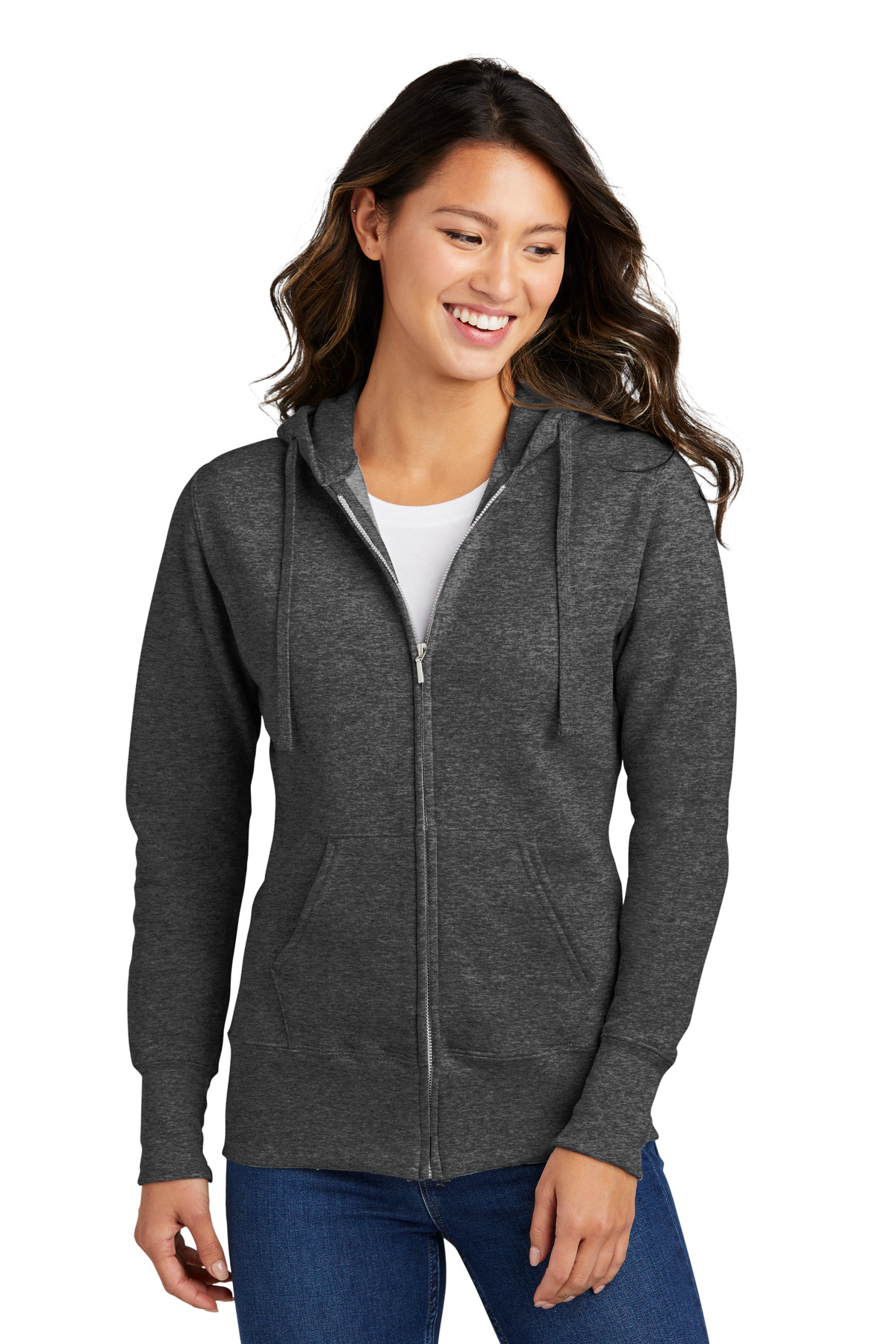 Port & Company® Women's Core Fleece Full-Zip Hooded Sweatshirt 29