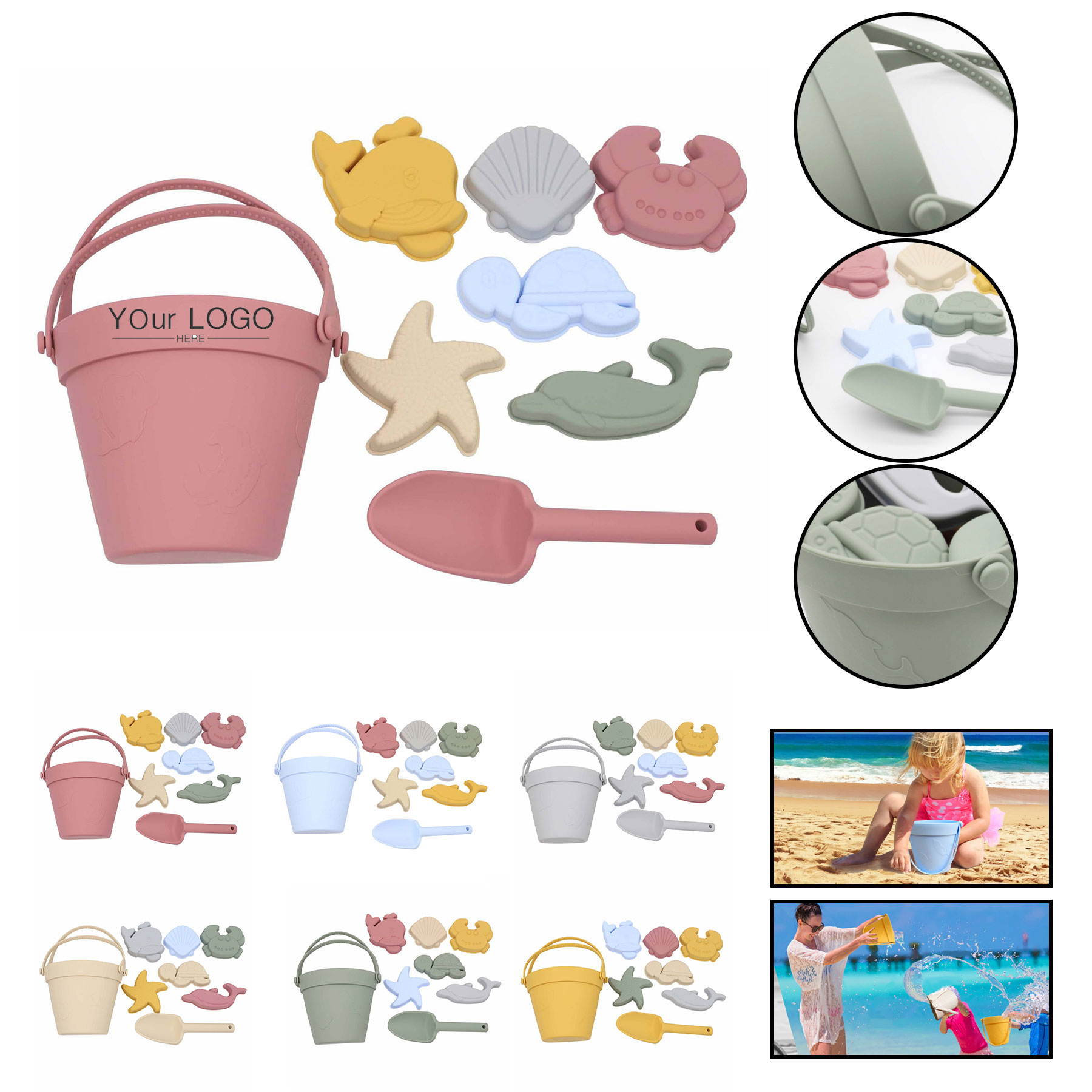 Baby Silicone Beach Sandbox Toys 2