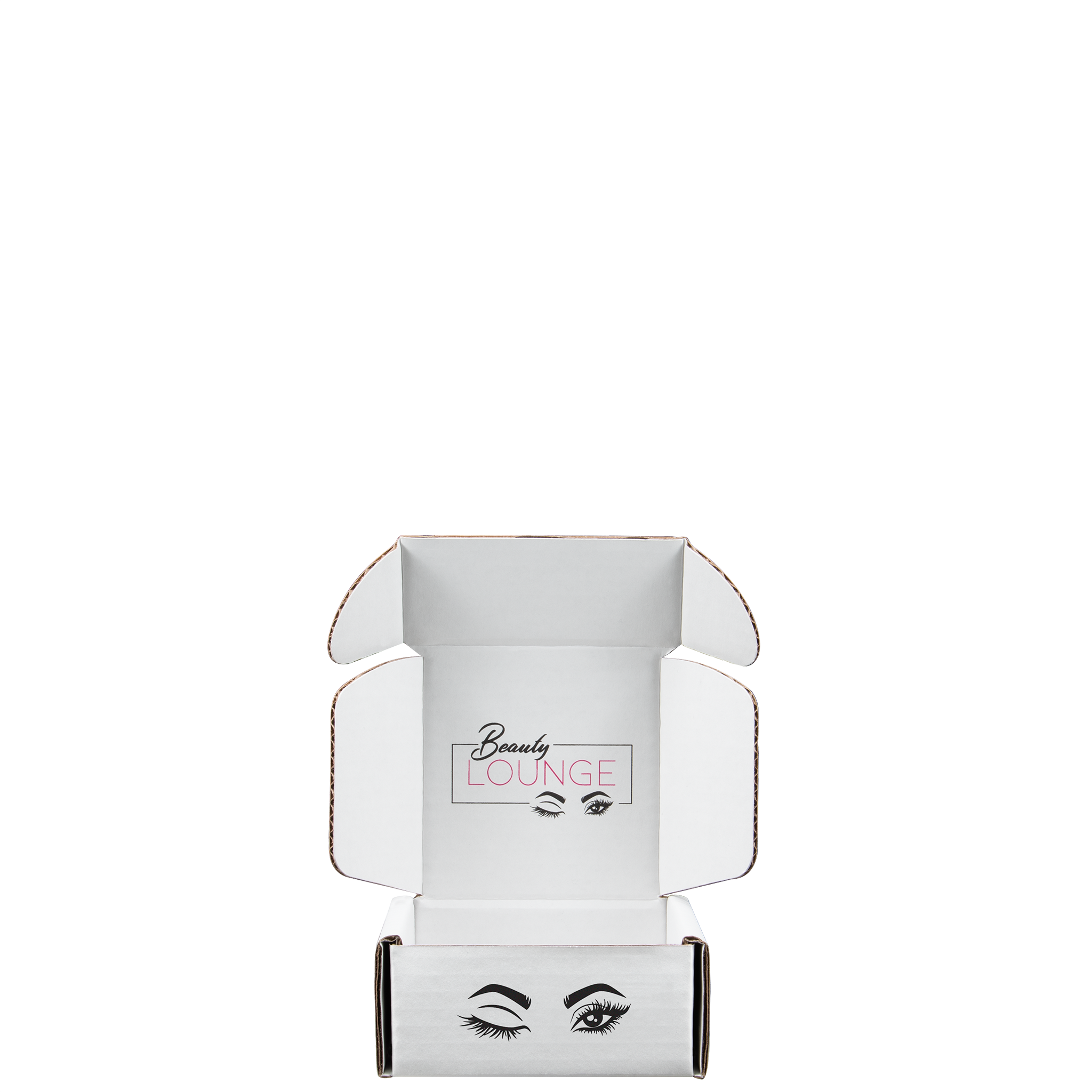 Mailing Box, B-Flute4" x 4" x 2" - White - A - 032 sq in 3