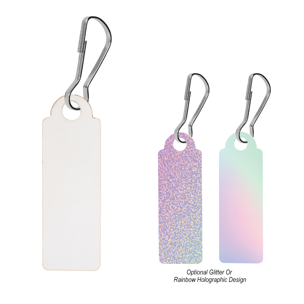 Acrylic Zipper Pull - Rectangle 3