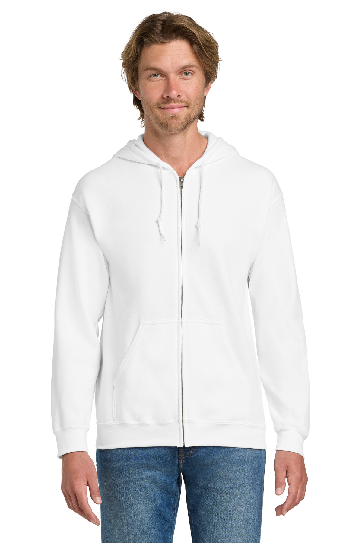 Gildan - Heavy Blend Full-Zip Hooded Sweatshirt. 18600, custom hoodie or sweatshirt with logo imprint 132