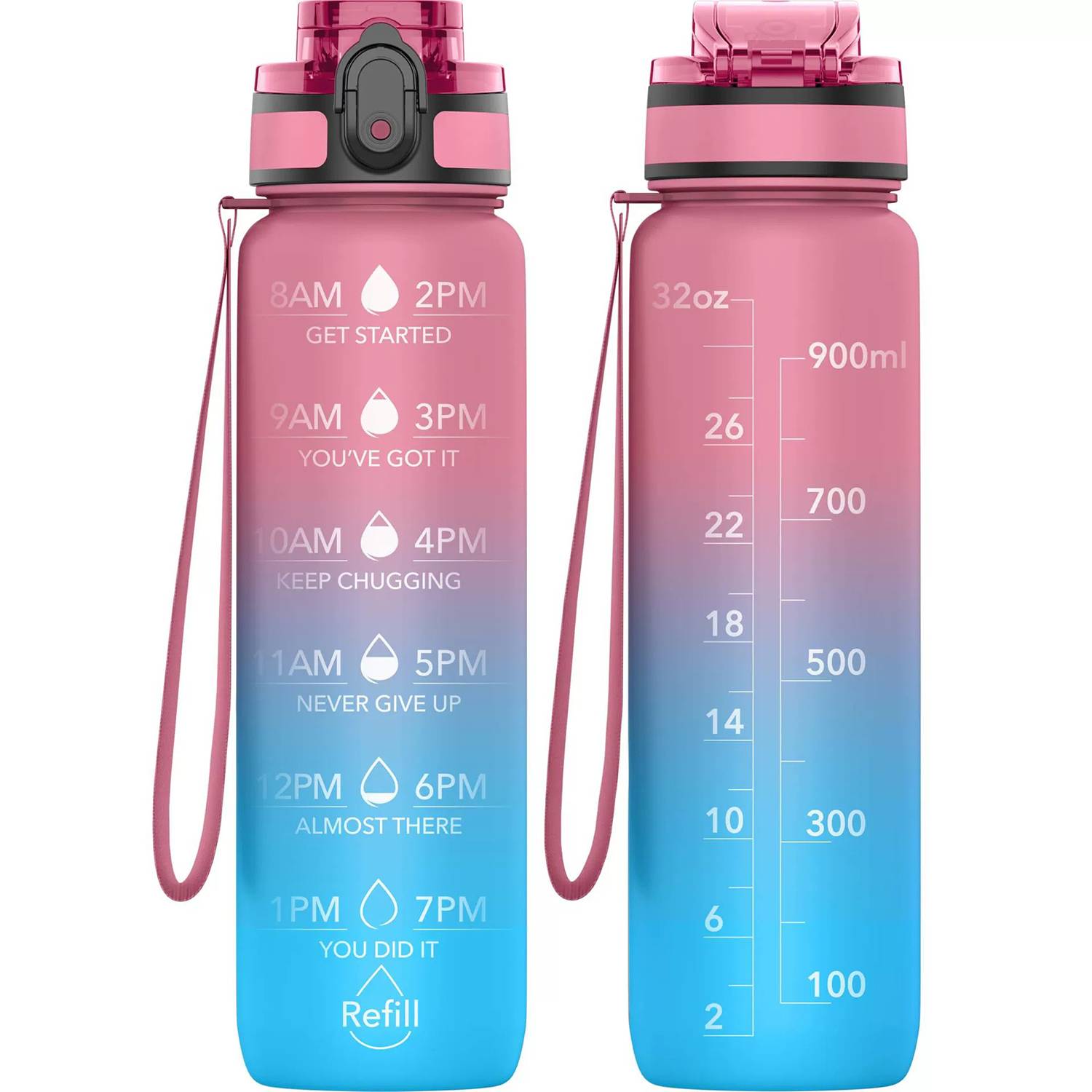 32oz BPA-Free Leakproof Water Bottle w/Gradient Color Design 6