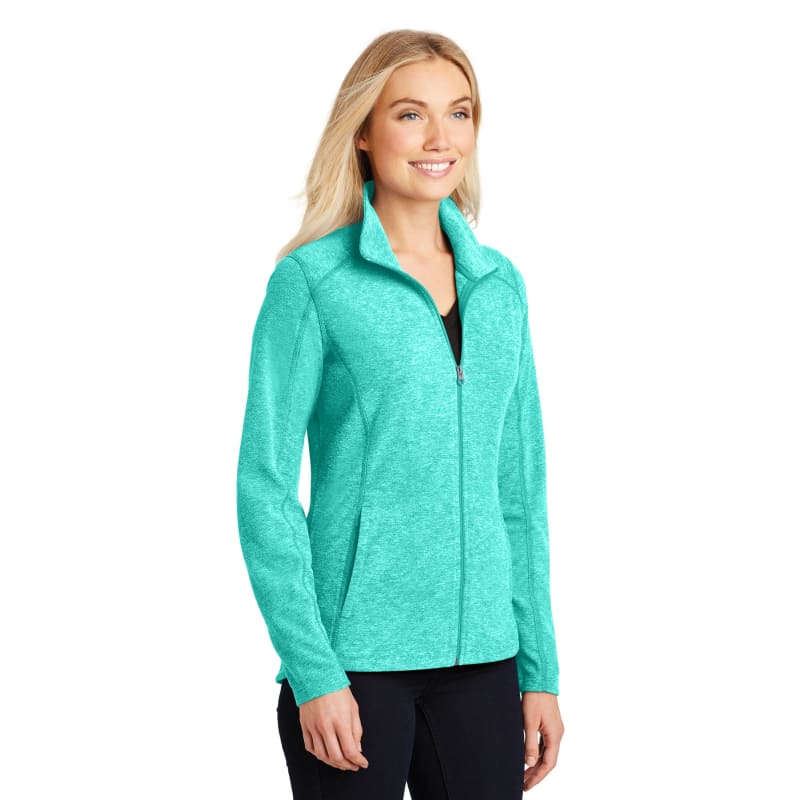 Port Authority Women's Heather Microfleece Full-Zip Jacket. 10