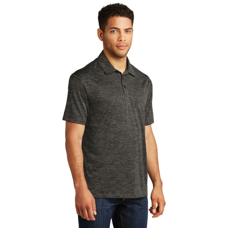 Sport-Tek PosiCharge Electric Heather Polo. 26