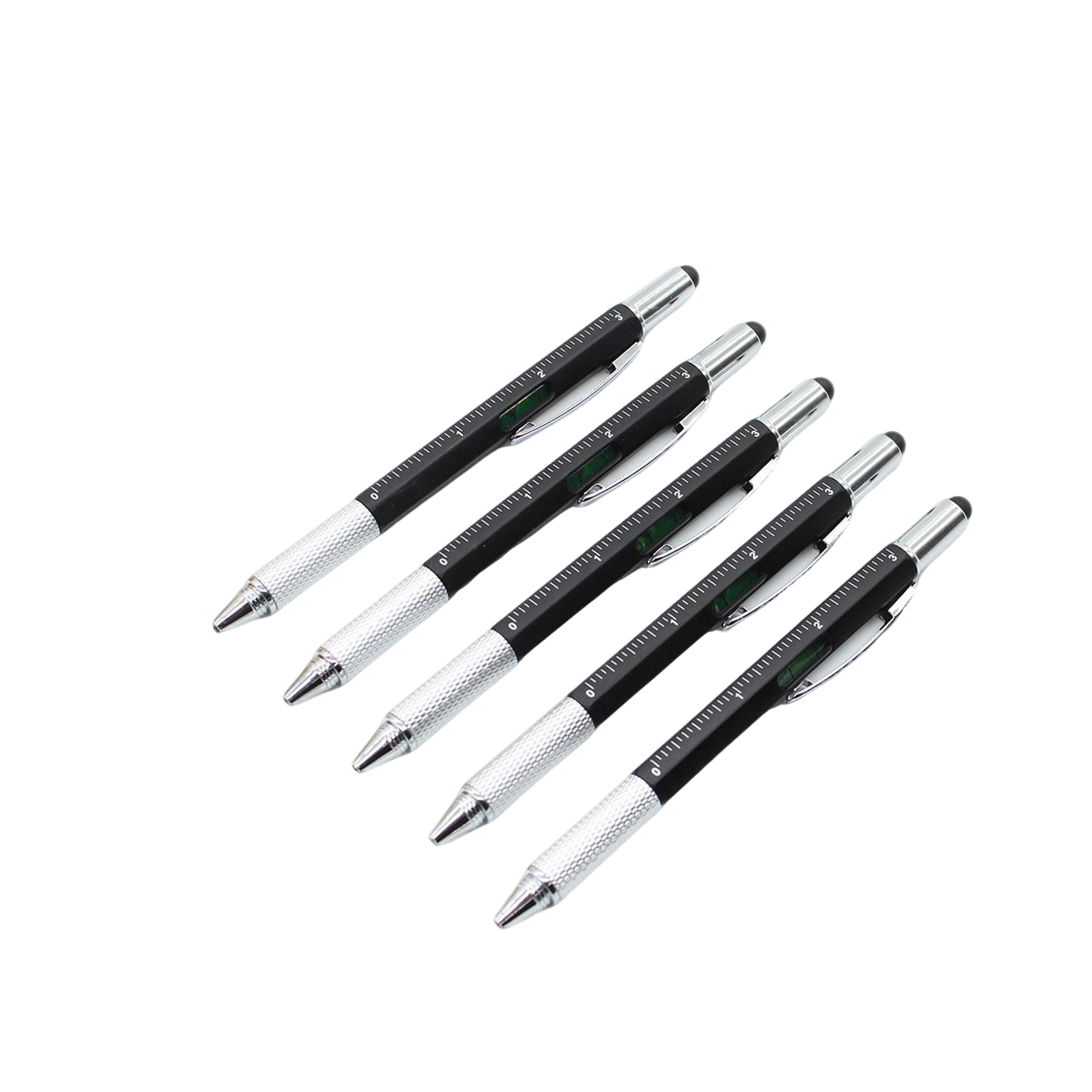 Metal Multifunction Tool Pen With Ruler Screwdriver Level 5.6" 4