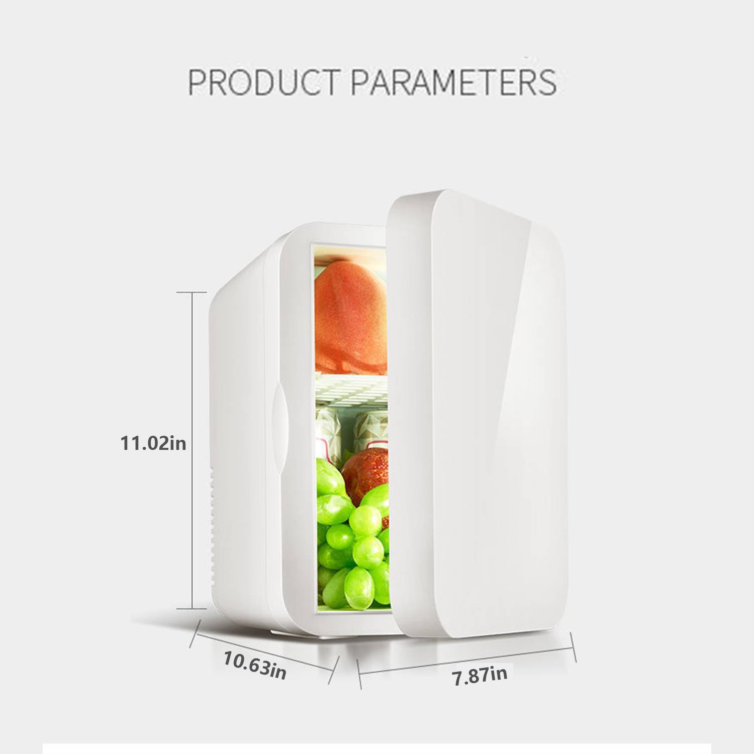 8/16L Mini Single Door Fridge for Home and Car 3