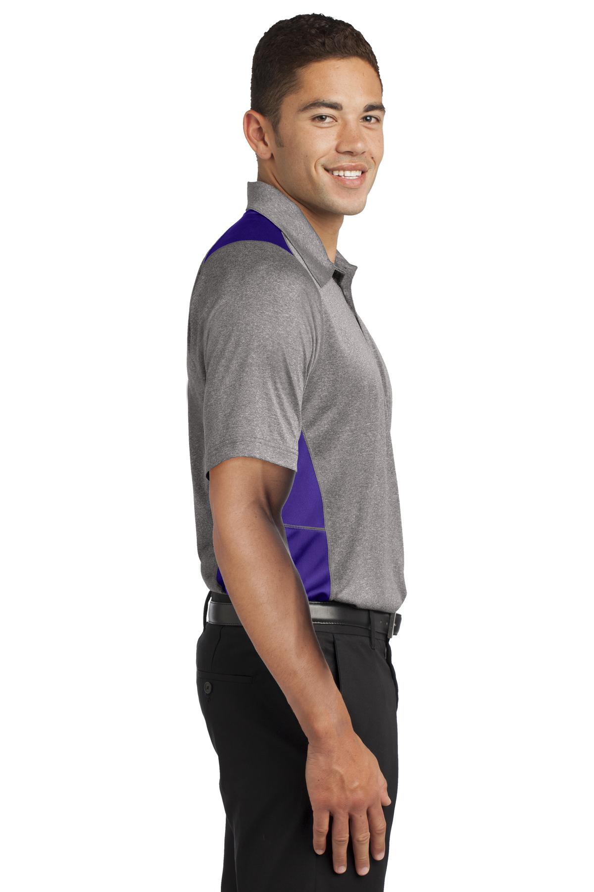 Sport-Tek® Heather Colorblock Contender Polo 54
