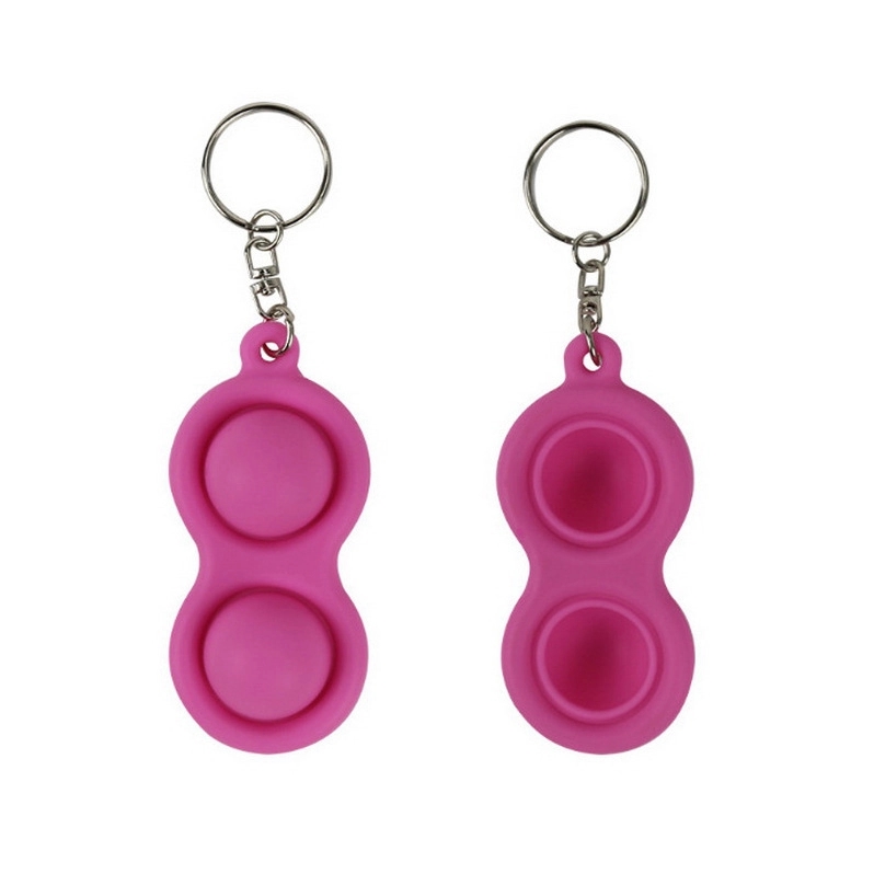 Silicone Push Pop Bubble Toy Key Chain 6