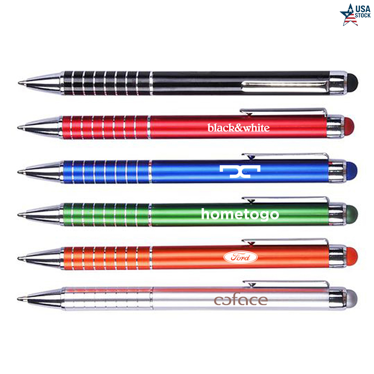 Aluminum Ballpoint Pen W/Color Matching Stylus 4