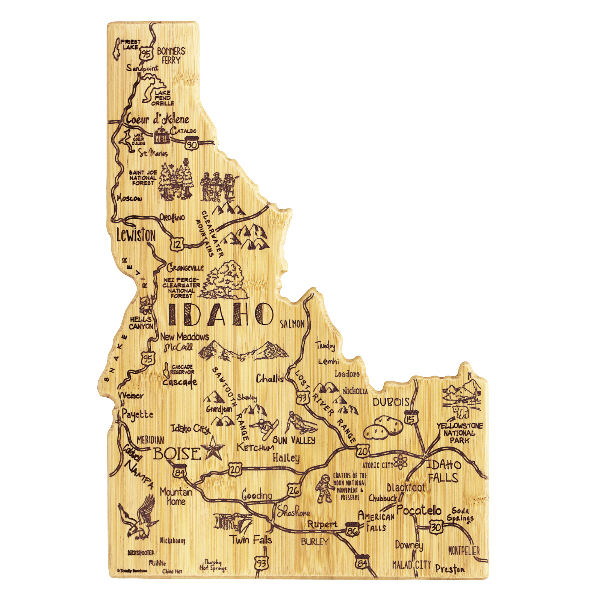 Destination Idaho Cutting & Serving Board 5