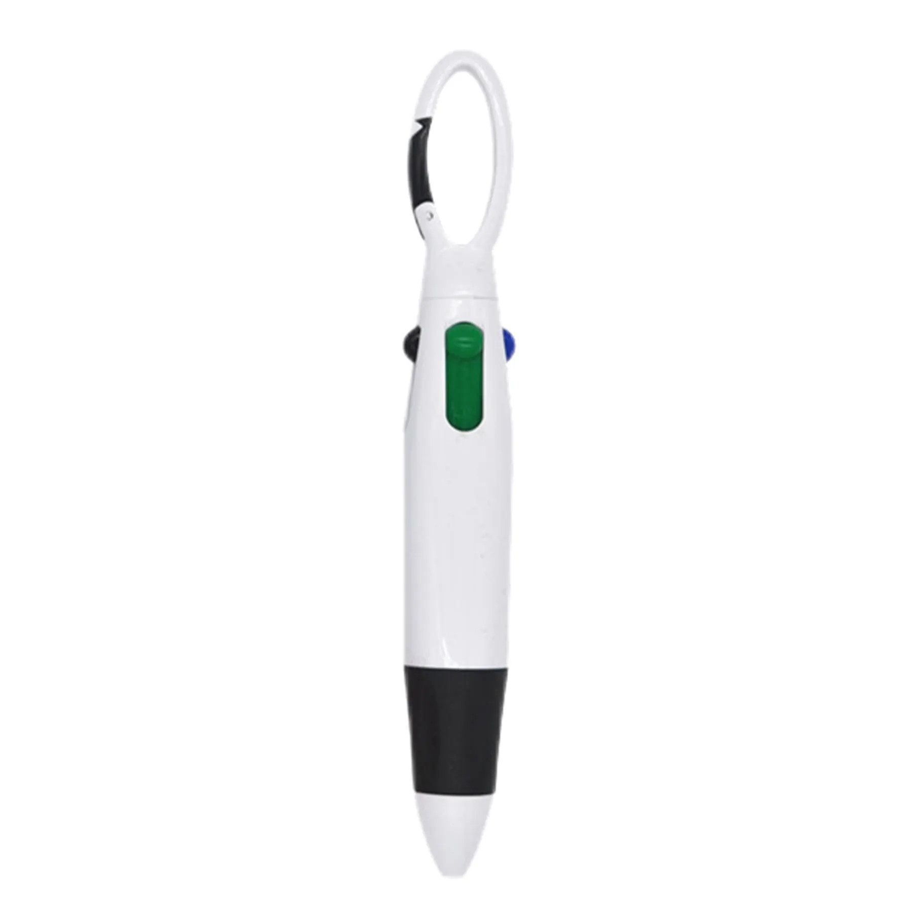 4 In 1 Multi Color Plastic Ballpoint Pen W/ Hanging Buckle 3