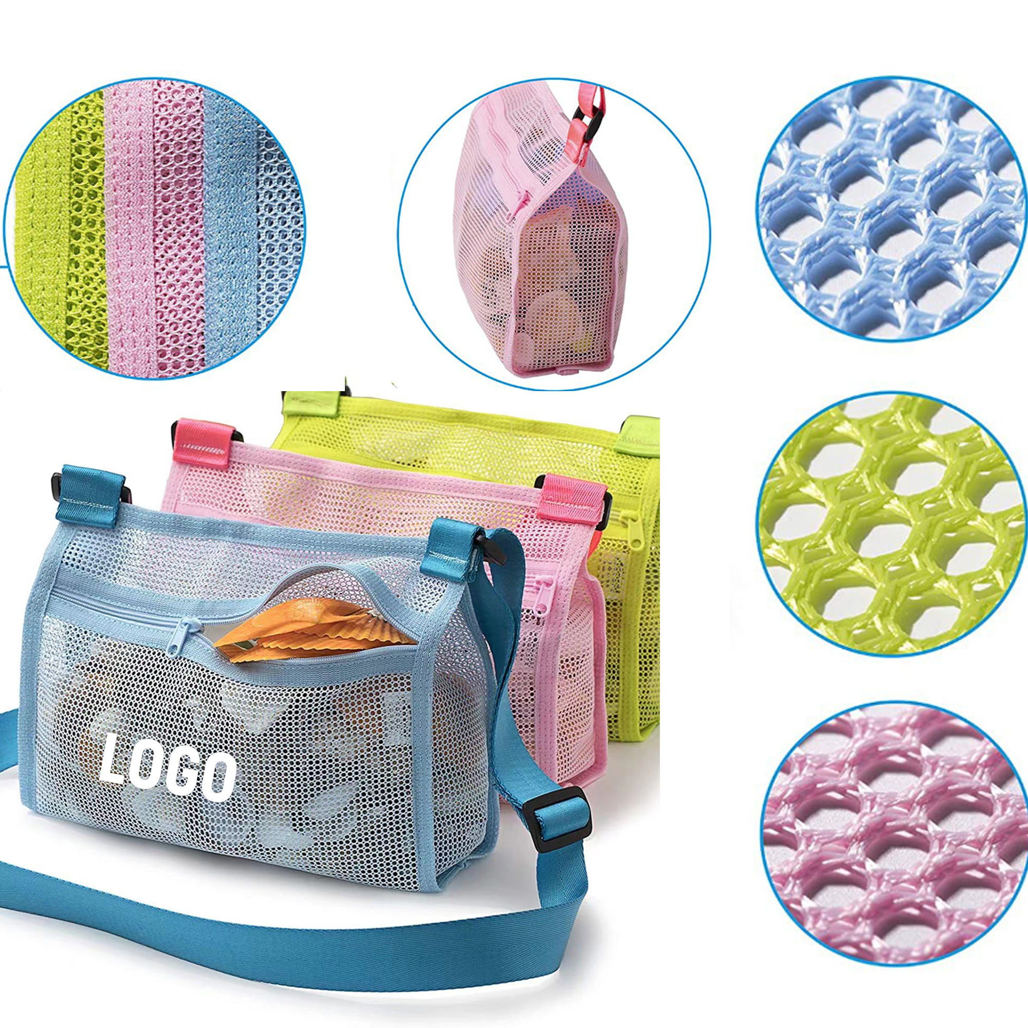 Shell Collecting Beach Bags Kids 4