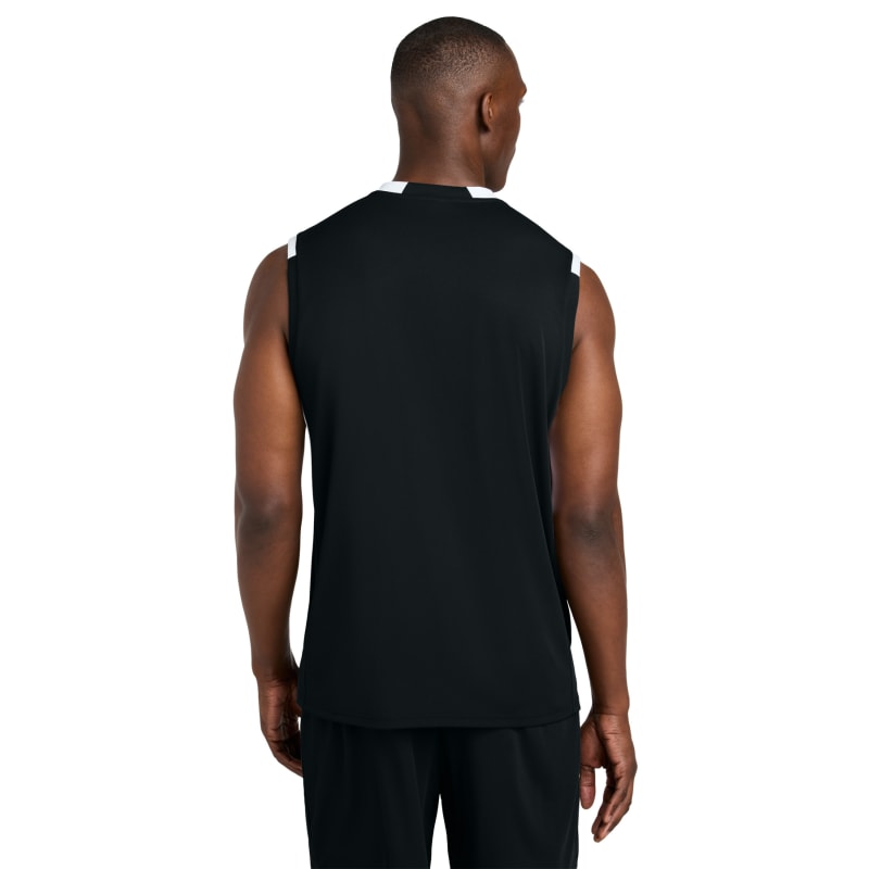 Sport-Tek Club Sleeveless V-Neck 1