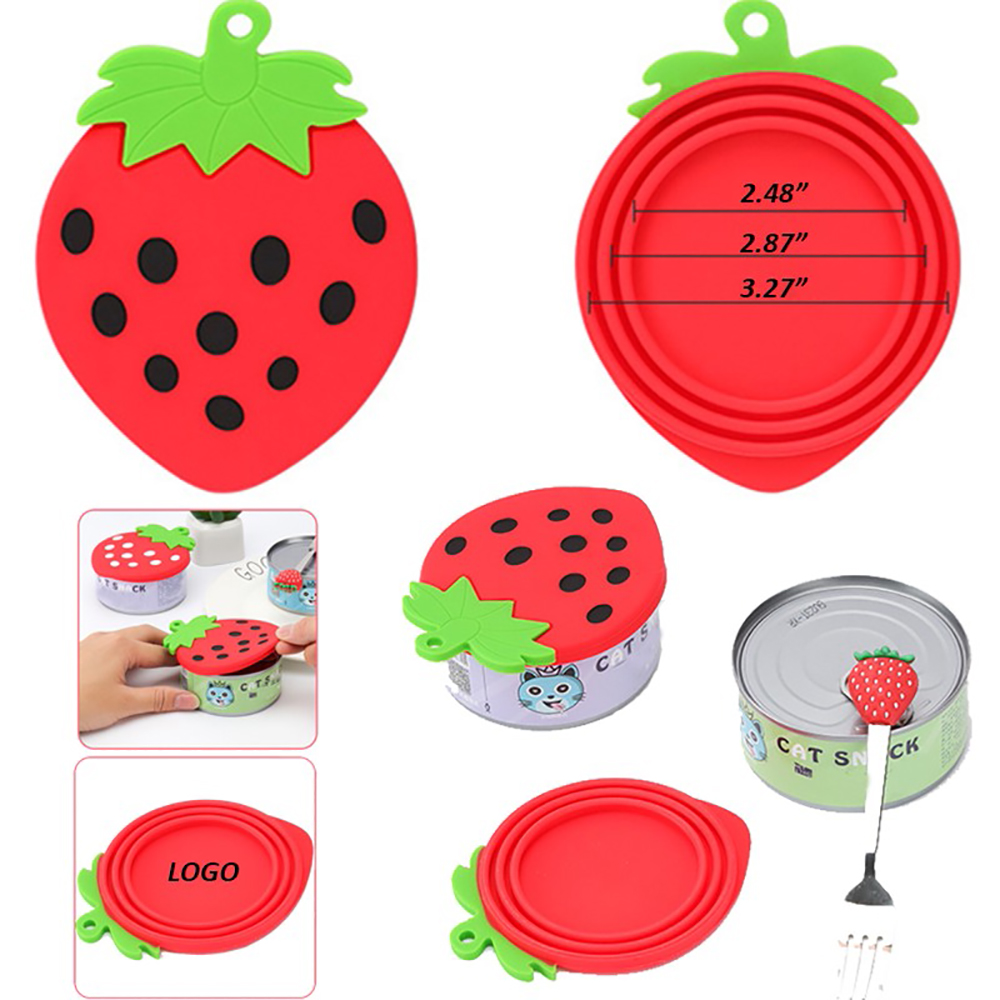 Strawberry Pet Cap Lid 2