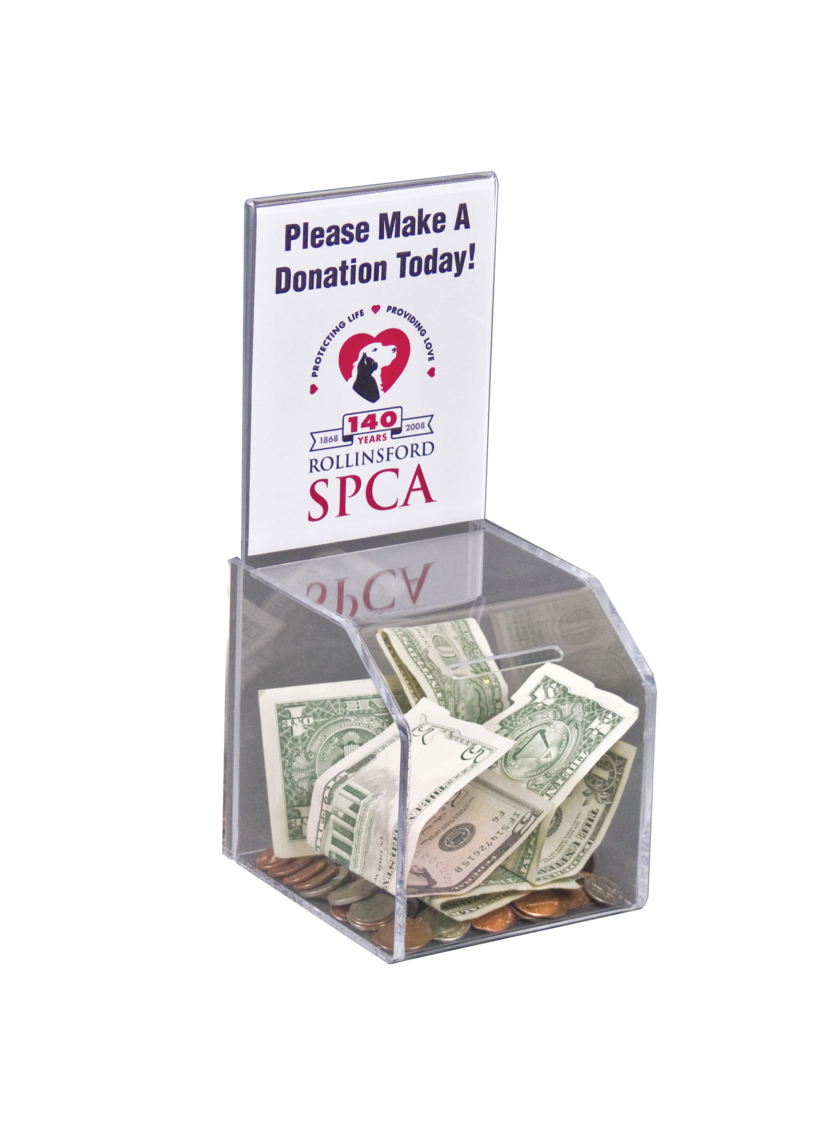 Clear Mini Donation Box