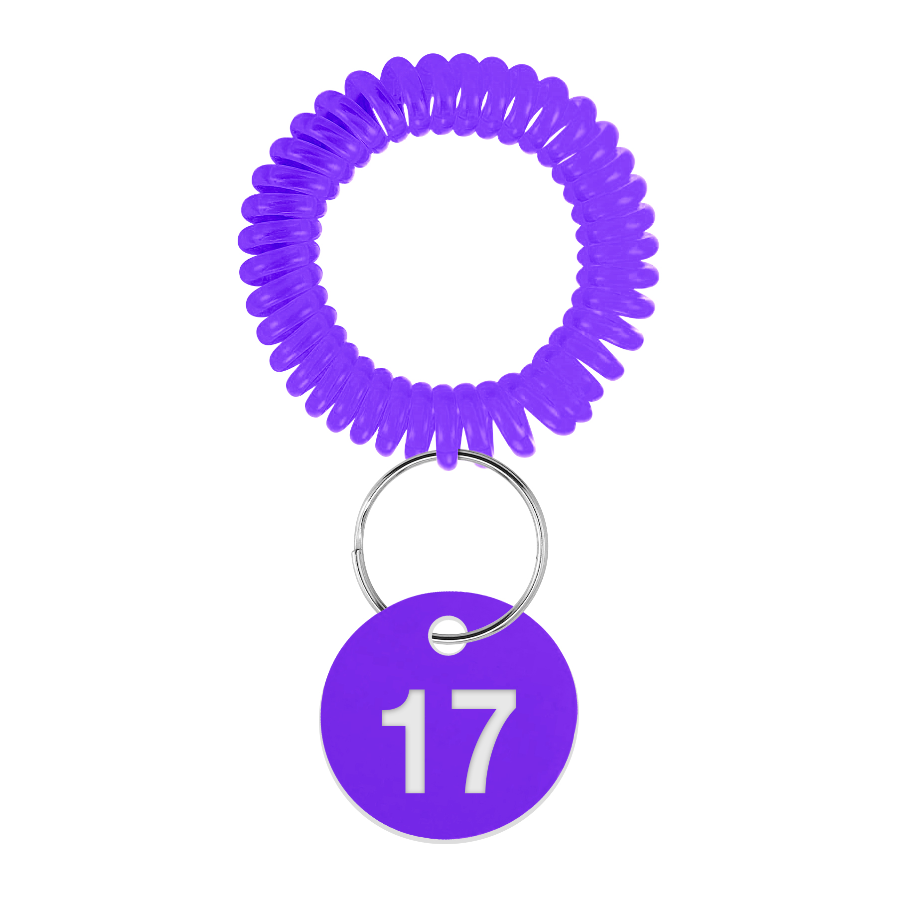 EVA Plastic Spring Number Plate Keychain 13