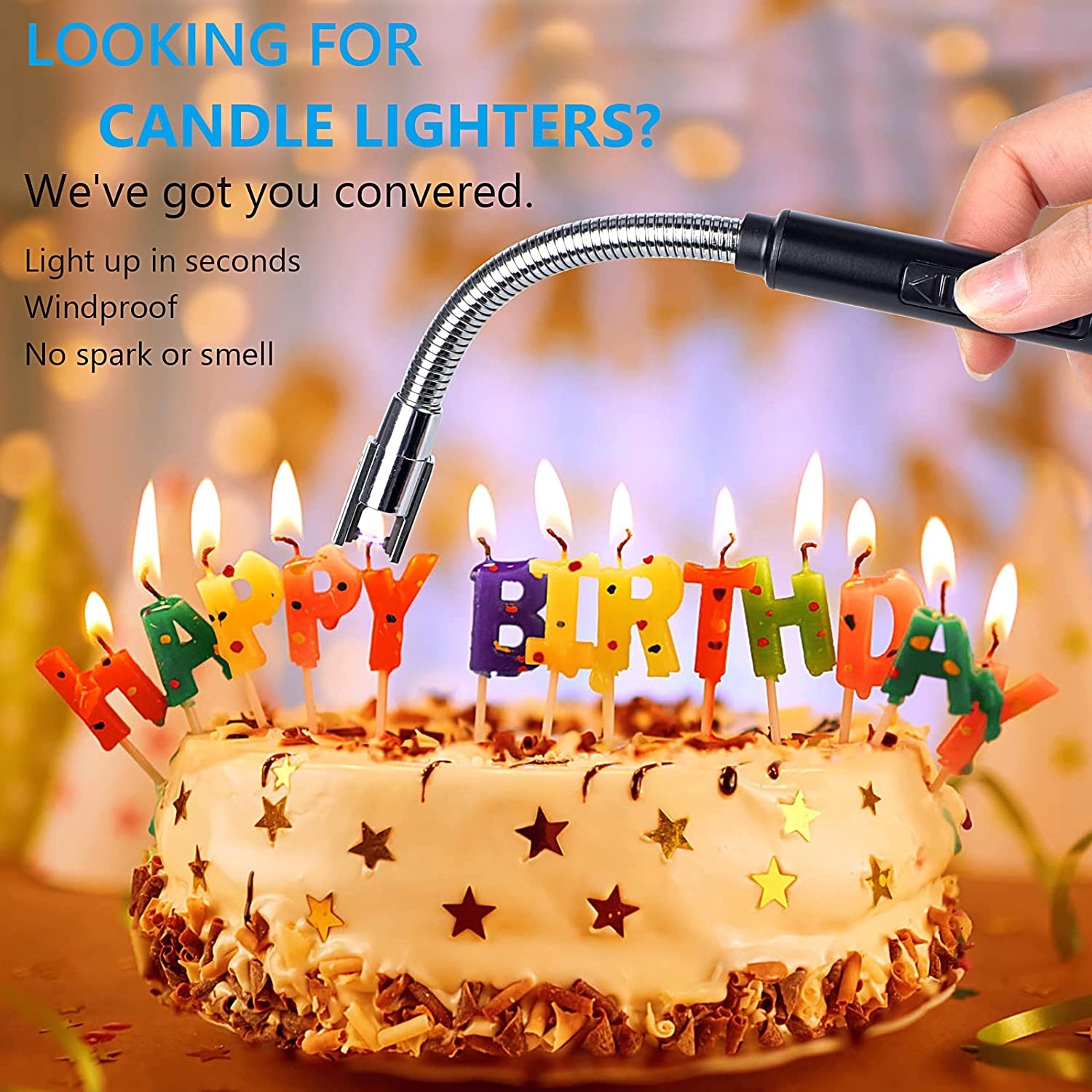 Rechargeable Usb Long Arc Candle Lighters 5