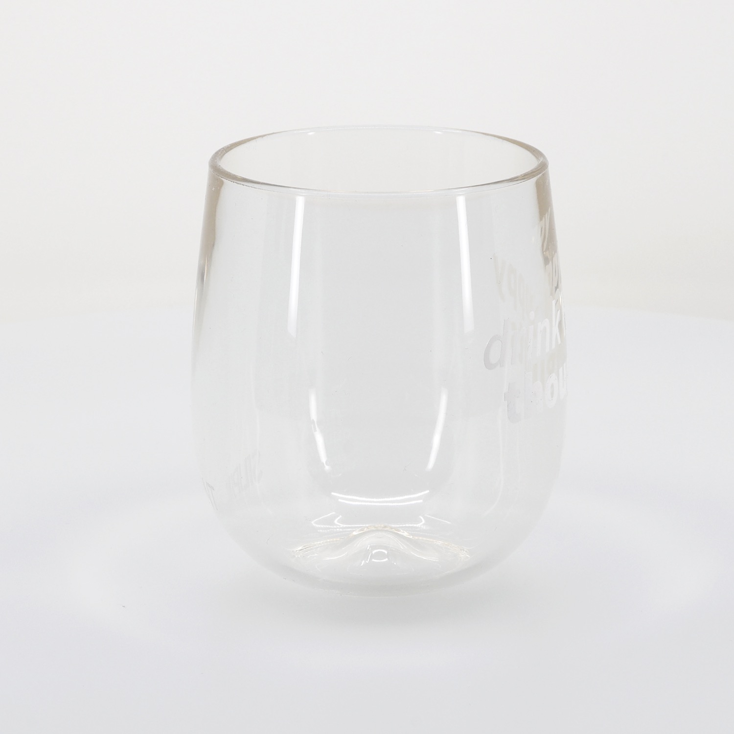 Silipint® Clear Stemless Wine Glass - 12 oz. 58