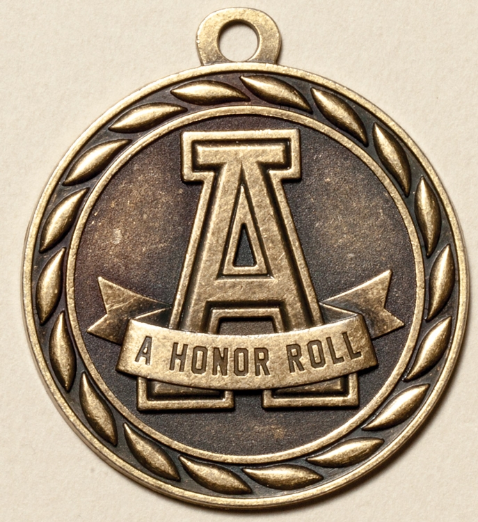 A Honor Roll Medal, 2" 2