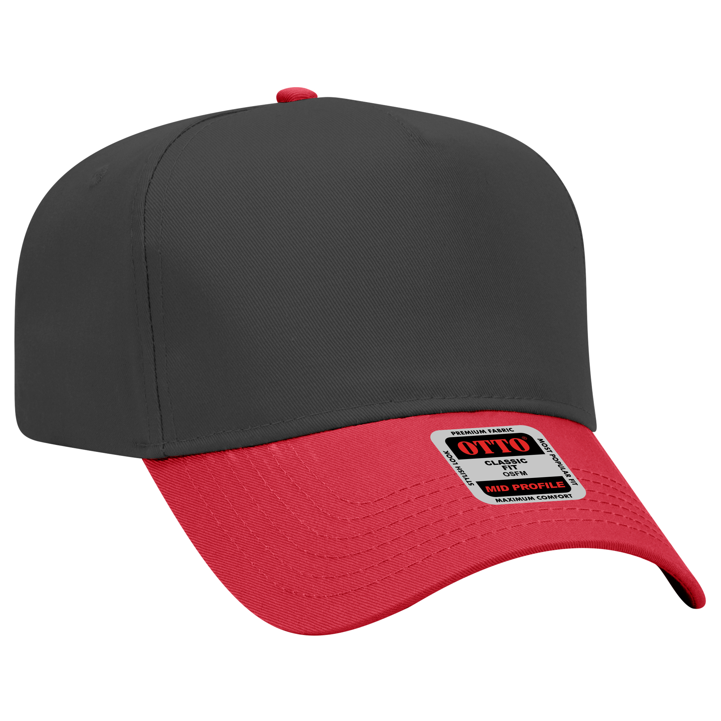 OTTO CAP® 5 Panel Mid Profile Baseball Cap 105