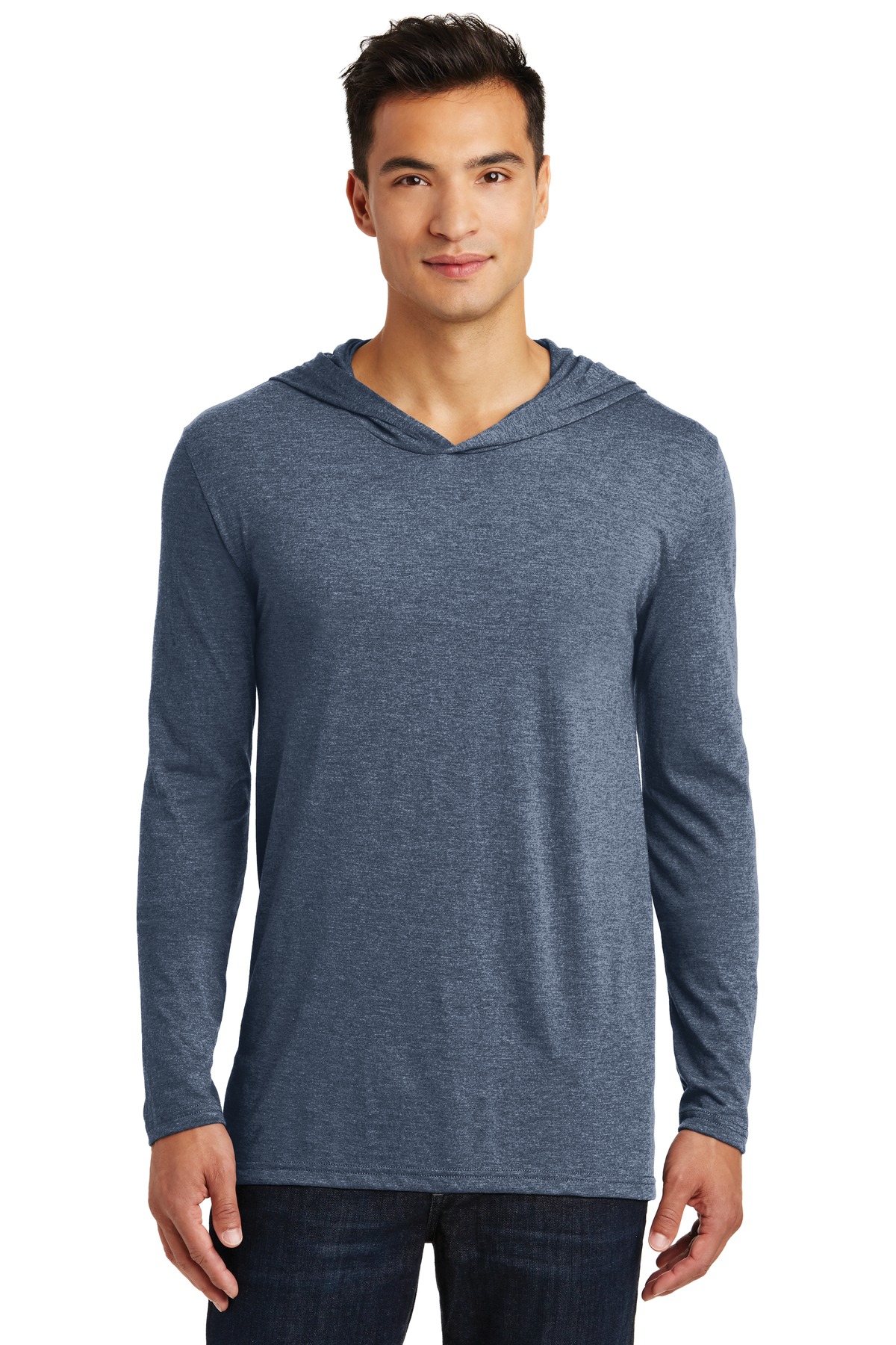 District Perfect Tri Long Sleeve Hoodie. DM139, custom hoodie or sweatshirt with logo imprint 32