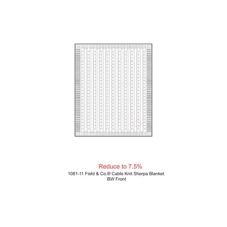 Field & Co.® Cable Knit Sherpa Blanket 39