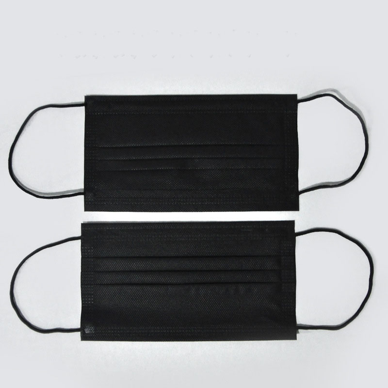 3 Ply Black Disposable Face Mask 1
