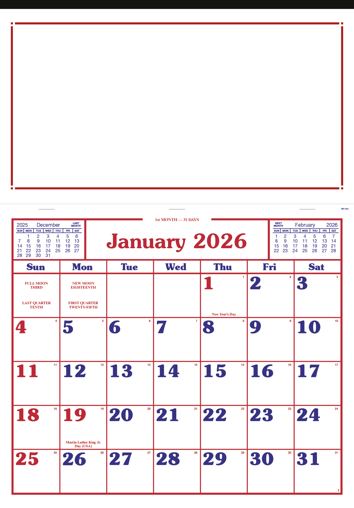 Skinner & Kennedy® Billboard Apron Calendar 13